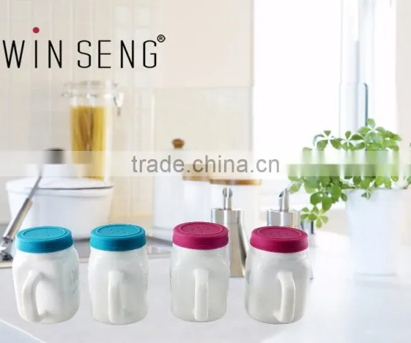High Quality Spice Dispenser White Ceramic Spice Jar photo-5