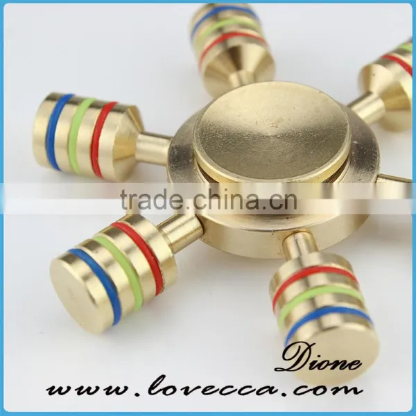 Wholesale Copper Spinner Spiral Gyro Hand Toy Finger Spinner Fidget Metal photo-3