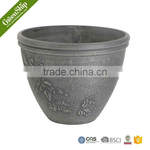 Colorized Plastic Flower Pot Eco-friendly Round Plant Pots Hot Sale photo-3