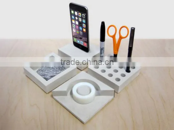 Contemporary Desk Accessories Concrete Desk Sets Tape Dispense photo-2