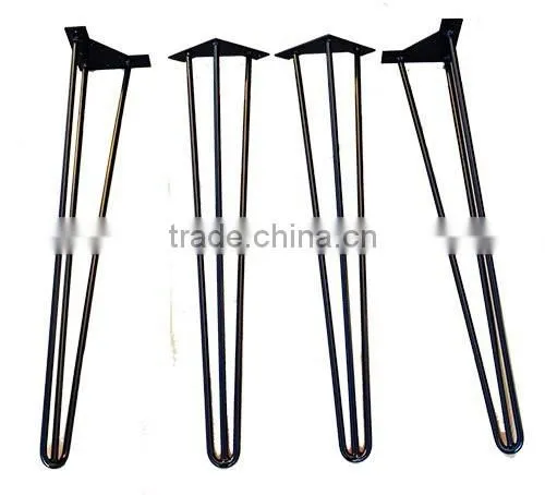 DIY 28" 3rod Black Hairpin Table Legs photo-2