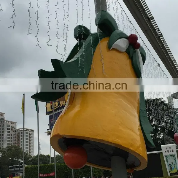 Outdoor Fiberglass Christmas Bell Decoartion photo-2