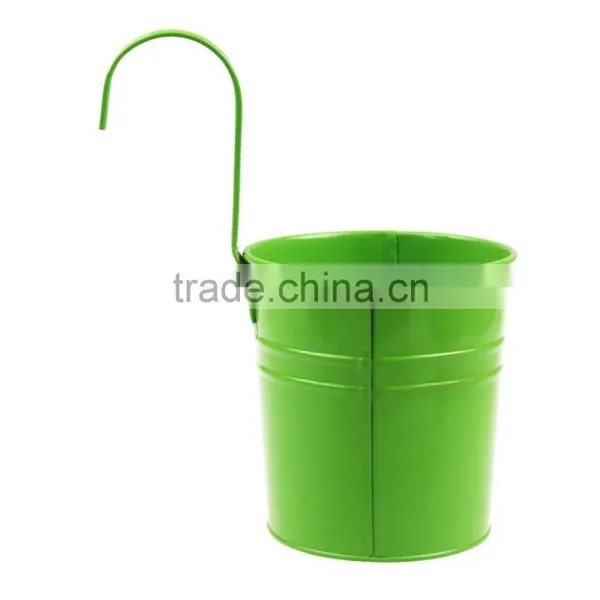 Eco-friendly Colorful Hanging Metal Flower Pot photo-3