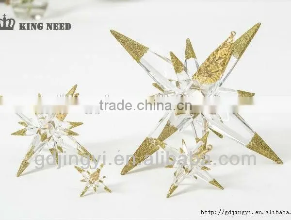 Acrylic Hanging North Star Christmas Tree Topper Ornament photo-5