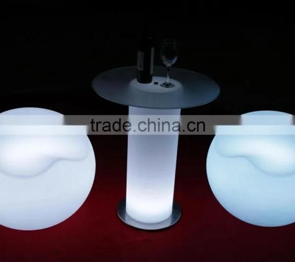 Modern Led Coffee Table, Led Wine Bar Table With Ice Bucket photo-6