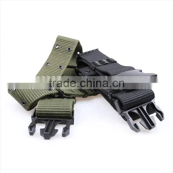 High Duty Hiking Waist Military Webbing Belt Security Guard Belt photo-5