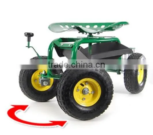 Rolling Garden Work Seat (Steerable With Pad) photo-3