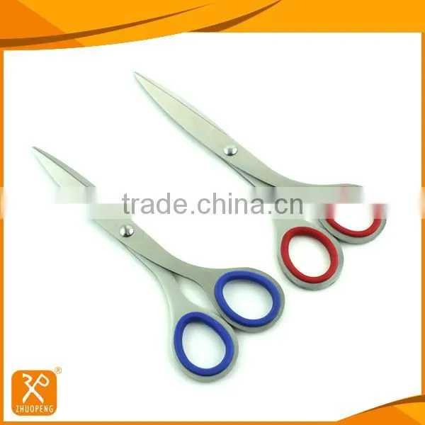Whole Stainless Steel Office Scissors With Soft Rubber Handle photo-3