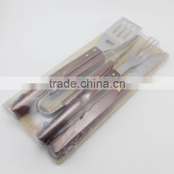 Stainless Steel BBQ Grilling Tool Set 4-Piece With Cutting Board photo-2