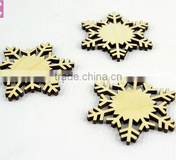 Wood Snow Slices for Christmas Tree Decoration photo-5