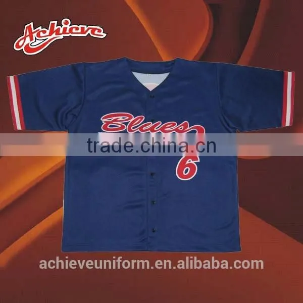 Custom Dry Fit Sublimation Jersey Softball Baseball Shirts photo-4