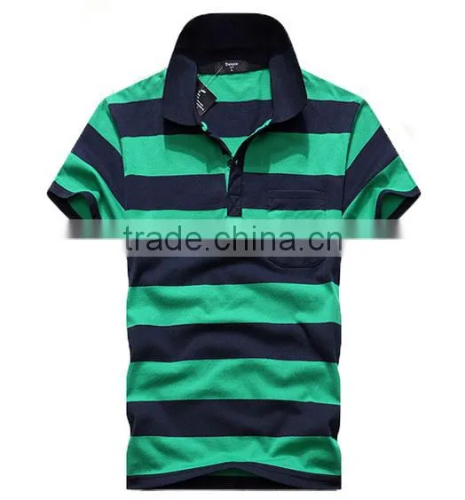 China Supplier New Design Custom Striped Polo Shirt PLS-12 photo-5
