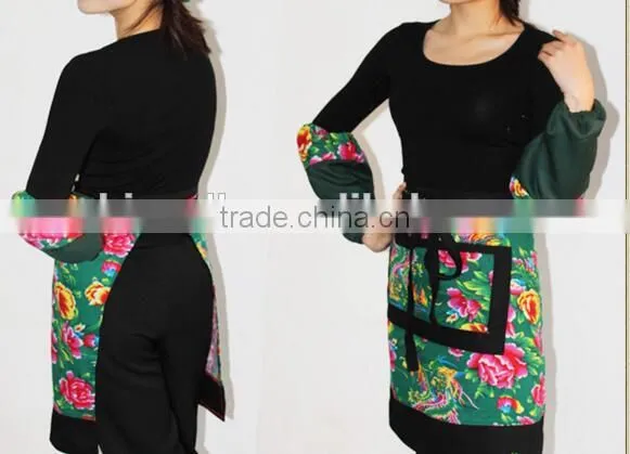Personality Printing Bust Cotton Apron, Restaurant Milk Tea Shop Half Short Corset photo-3