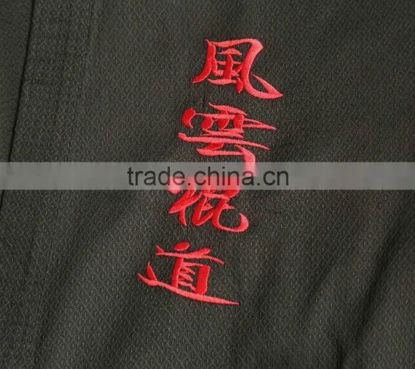 Custom Made Good Fabric Karate Uniform Breathable Fabric Black Karate gi Karate Uniforms Martial Arts Uniforms Short Sleeve photo-4