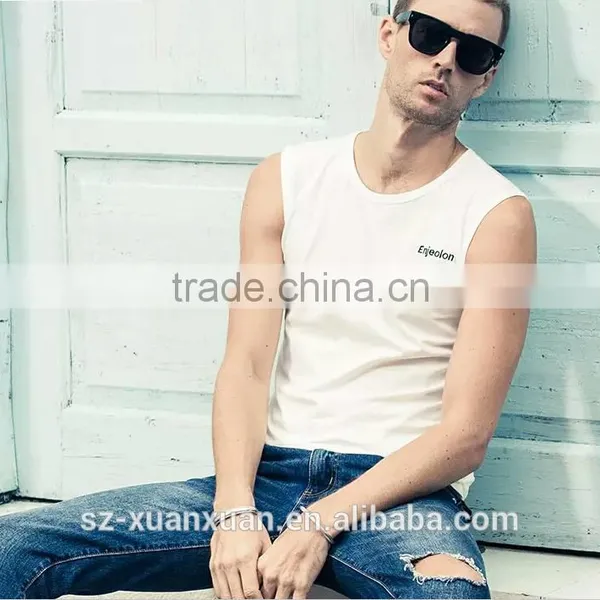 Wholesale Cheap American Style Black Running Men Vest photo-4