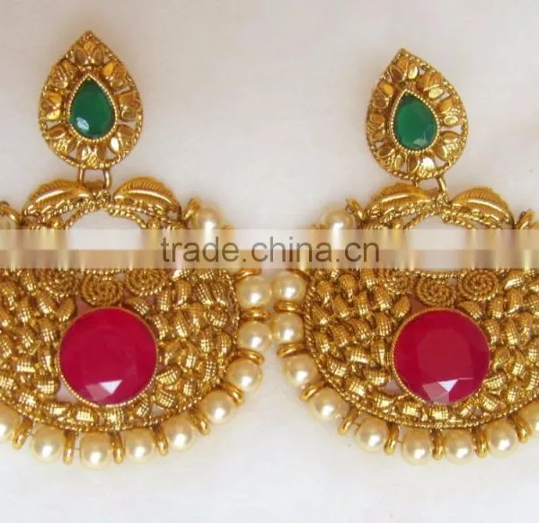 Gold Plated DANGLER Earrings photo-3