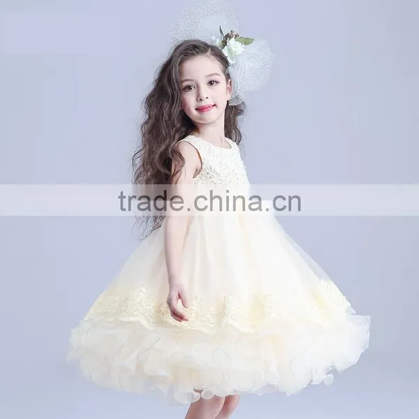 Hot Designs Children Handmade Flower Girl Dress Patterns Cute Dresses photo-2