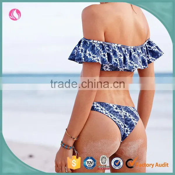 2016 Wholesale New Design Sexy Bra and Panty Bikini Swimwear Fancy Bra Panty Set Woman Dress