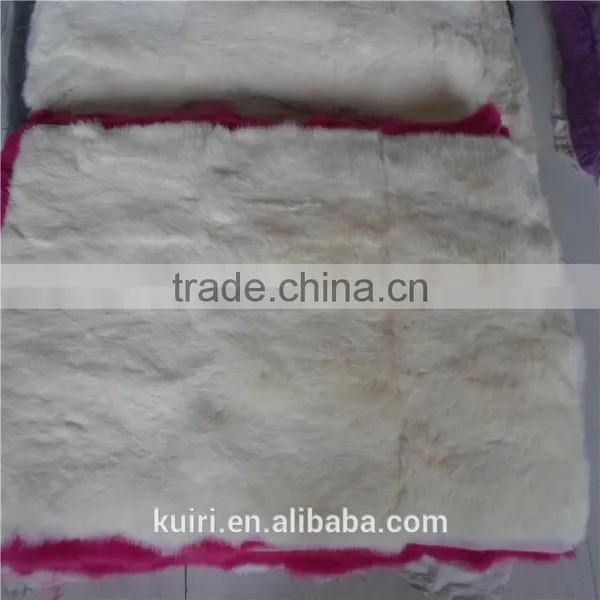 Rabbit Fur Plate, Dyed Chinchilla Color/Rabbit Fur Blank for Shoes,toy,collar and Trim photo-2