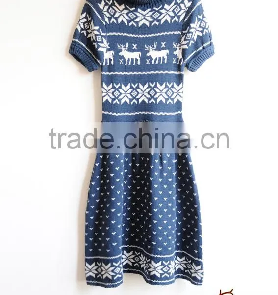Women Tacky Ugly Christmas Sweater Dress for Party photo-2