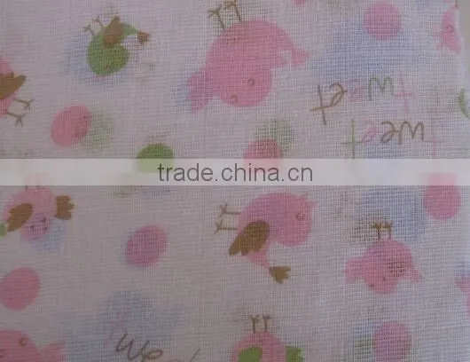 100%cotton Gentle Muslin Gauze 21s/32s/40s Printed/ Grey Muslin Gauze Floral Print photo-3