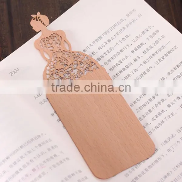 Korean Stationery Craft Through Carved Wooden Bookmark photo-4