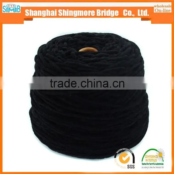 Online Shopping Knitted Yarns China Supplier Cheapest Price Wholesale Oeko Tex Polyester Velvet Chenille Yarn for Knitting Scarf photo-3