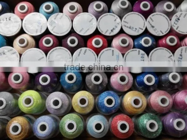 New Large Spools 100% Polyester Machine Embroidery Thread for Brother Janome 1000m * 112 ,Free Shipping photo-3