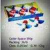 Customized Kids Christmas Toy Fireworks Color Space Ship With Multi Shot