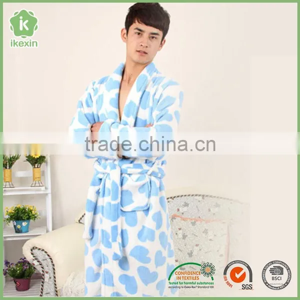 Bulksale Multi Coloured Cute Boy Flano Cheap Bathrobe photo-3