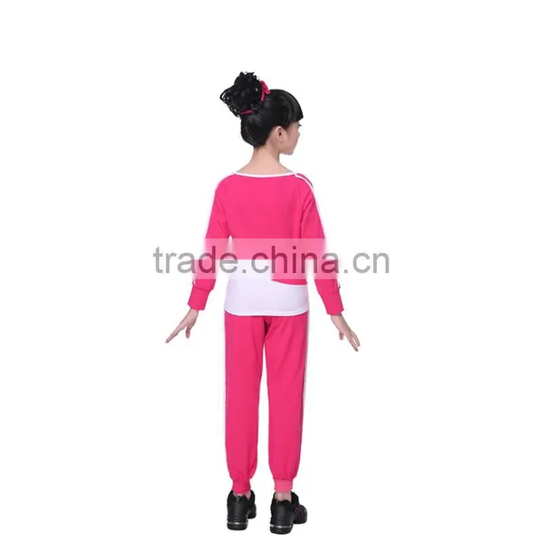 New Spring Girls Boutique Clothing Sets O Neck Long Sleeve Trendy Tracksuits Children Gymnastics/Sport Suits photo-2