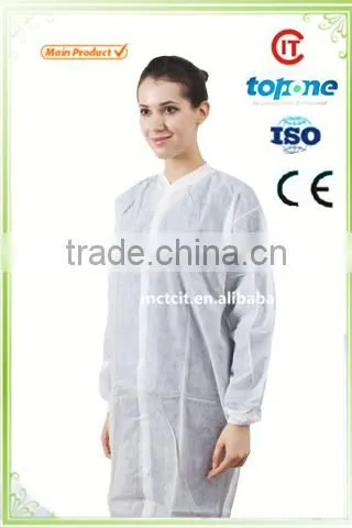 Waterproof PP Nonwoven Disposable Protective Work Wear Lab Coat Cheapest Price From CIT photo-4