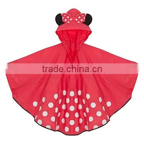 Boys Girl Baby Children Kids Raincoat Rain Coat Suit Cape Rainwear Poncho Hooded photo-2