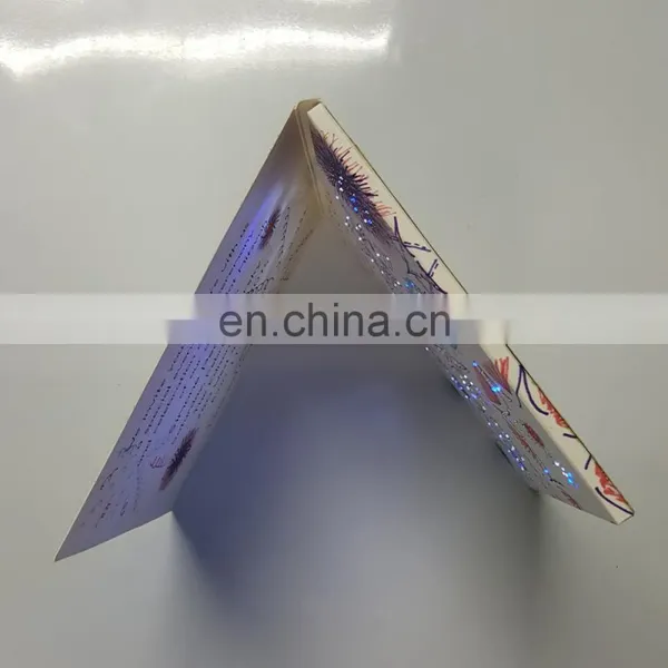 Hot Selling Colorful Led Light up Greeting Flash Card for Gift photo-6