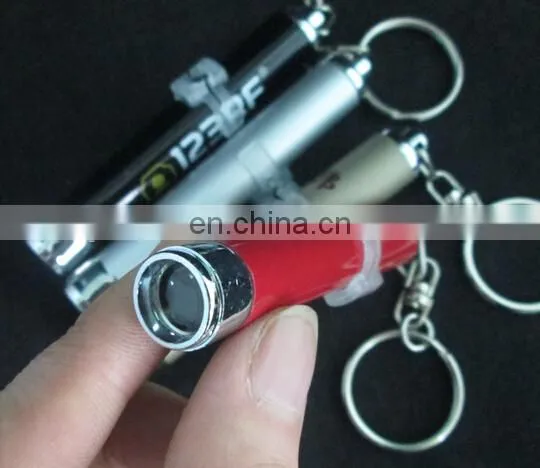 Metal Keychain Projection Logo Keychain Battery Change Keyring photo-2