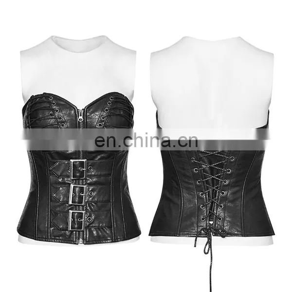 Punk Rave Gothic Synthetic Leather Corset Y-773 photo-5