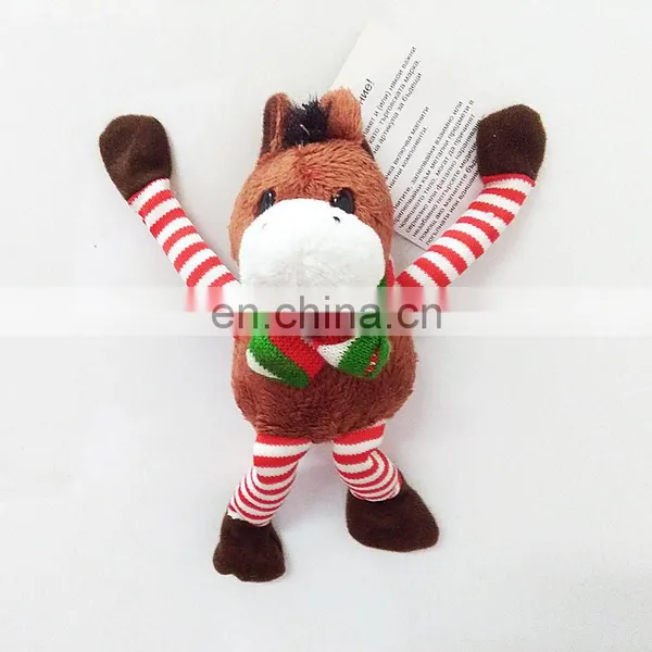 Promotional Soft Stuffed Plush Christmas Snowman Fridge Magnet Toys photo-4