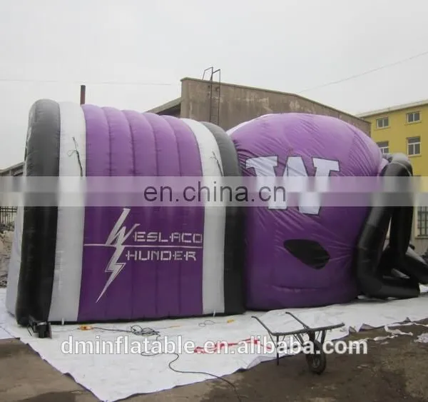 Hot Sale Promotion Oxford Purple Giant Inflatable Football Helmet Sports Tunnel photo-4