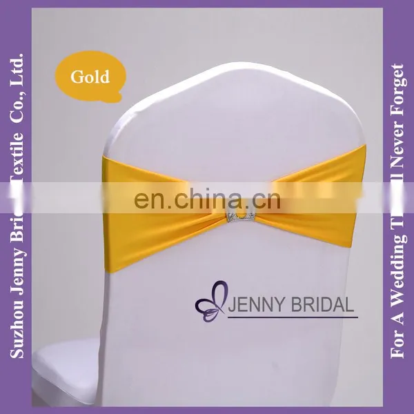 SH086A Wedding Chair Tie Backs Universal Self Tie Chair Covers Lycra Chair Sash With Bow photo-2