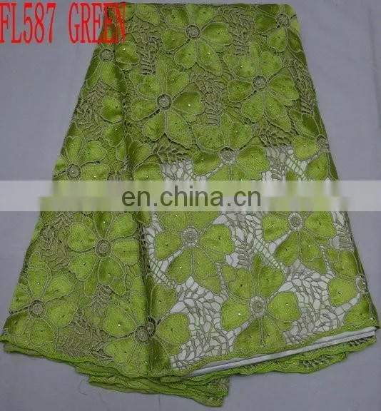 Hot Sale Cotton Lace/ African Cord Lace/ Guipure Lace/ Embroidery Lace photo-5