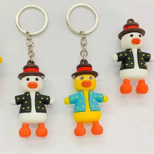 Plastic Key Ring Figure Miniature/3cm Tall Plastic Pvc Figure Key Chain photo-3