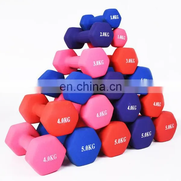 Fitness Equipment Fitness Women Bone Dipping Neoprene Dip Plastic Dumbbell photo-2