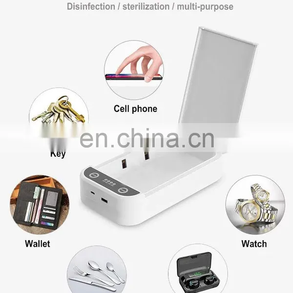 2020 Mini Portable uv Light Lamp Disinfection Sanitizer Sterilizer Box Mobile Cell Phone Sterilization Wireless Charging photo-6