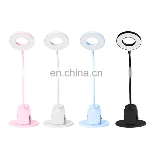 5W 1250mAh USB Charge Battery Desk Lamp Touch Control Bedside Reading Led Clip Table Lamp photo-4