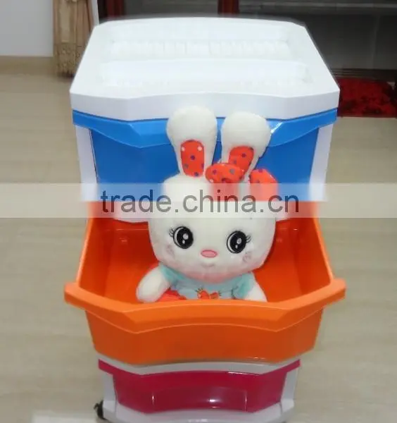 4 Tier Removable Plastic Storage Drawer, Plastic Storage Cabinet