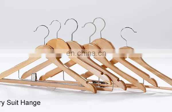 Honeyson Hotel Anti Theft Wooden Clothes Coat Hanger Hot Sale photo-3