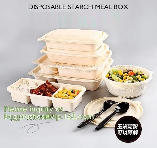 Sugarcane Pulp Lunch Disposable Box Bagasse Food Container Disposable Clamshell Lunch Box Bagease Pac