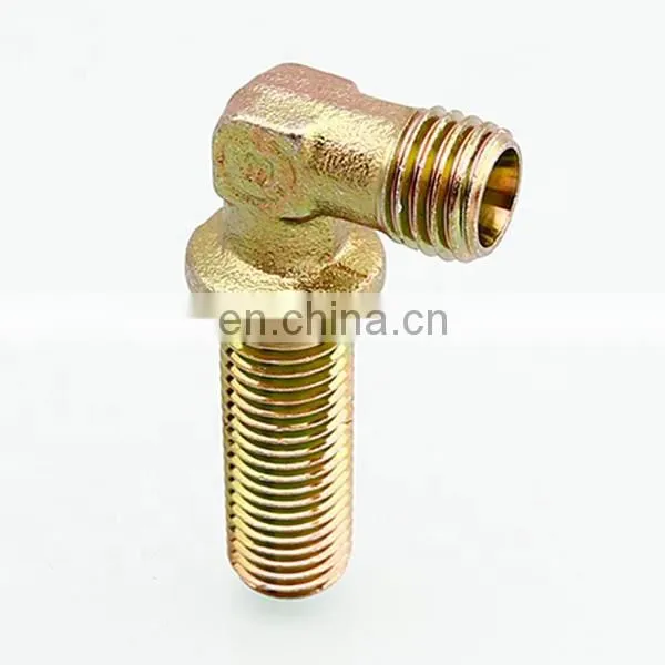 Parker Steel Zinc Plated Hydraulic Elbow Threaded Adapter, 4EMK4S, G 1/4 Male G 1/4 Male photo-2