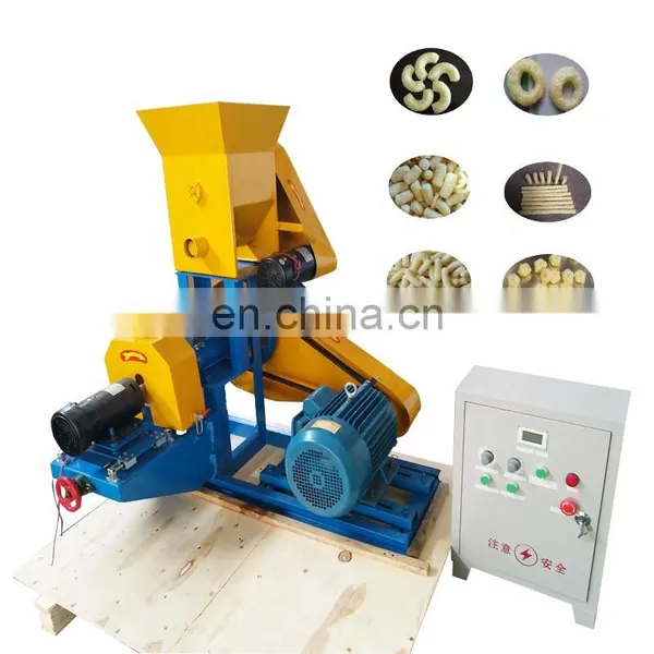 Automatic Puffed Wheat Flour Food Snack Making Machine/corn Sorghum Rice Puff Extruder Price photo-4