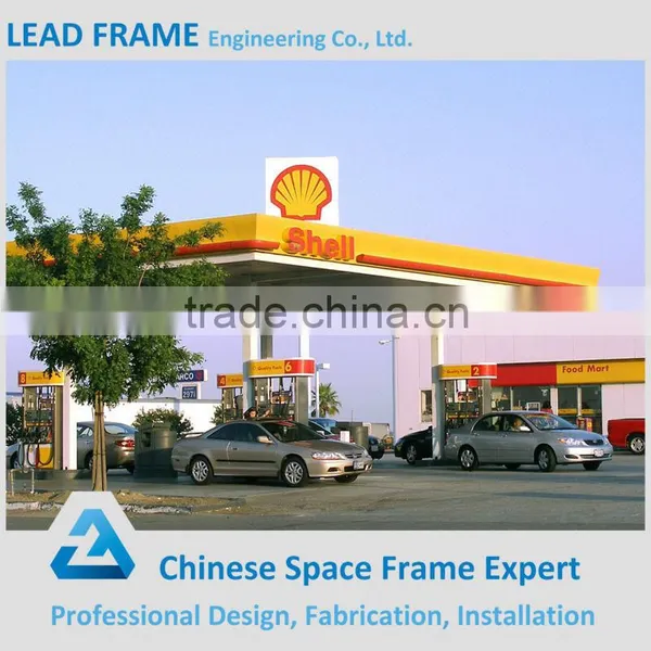 Latest Stylish Steel Structure Space Frame Petrol Station photo-4